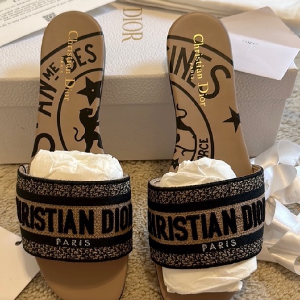 Authentic Dior Dway Slides